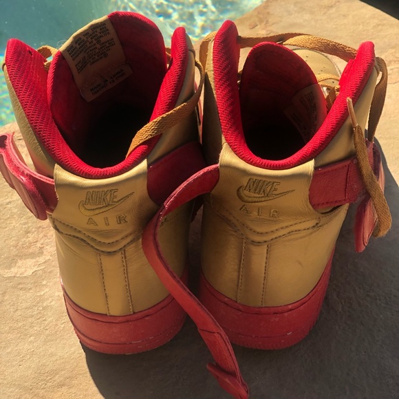 AirForce ones gold and red - Picture 4 of 7